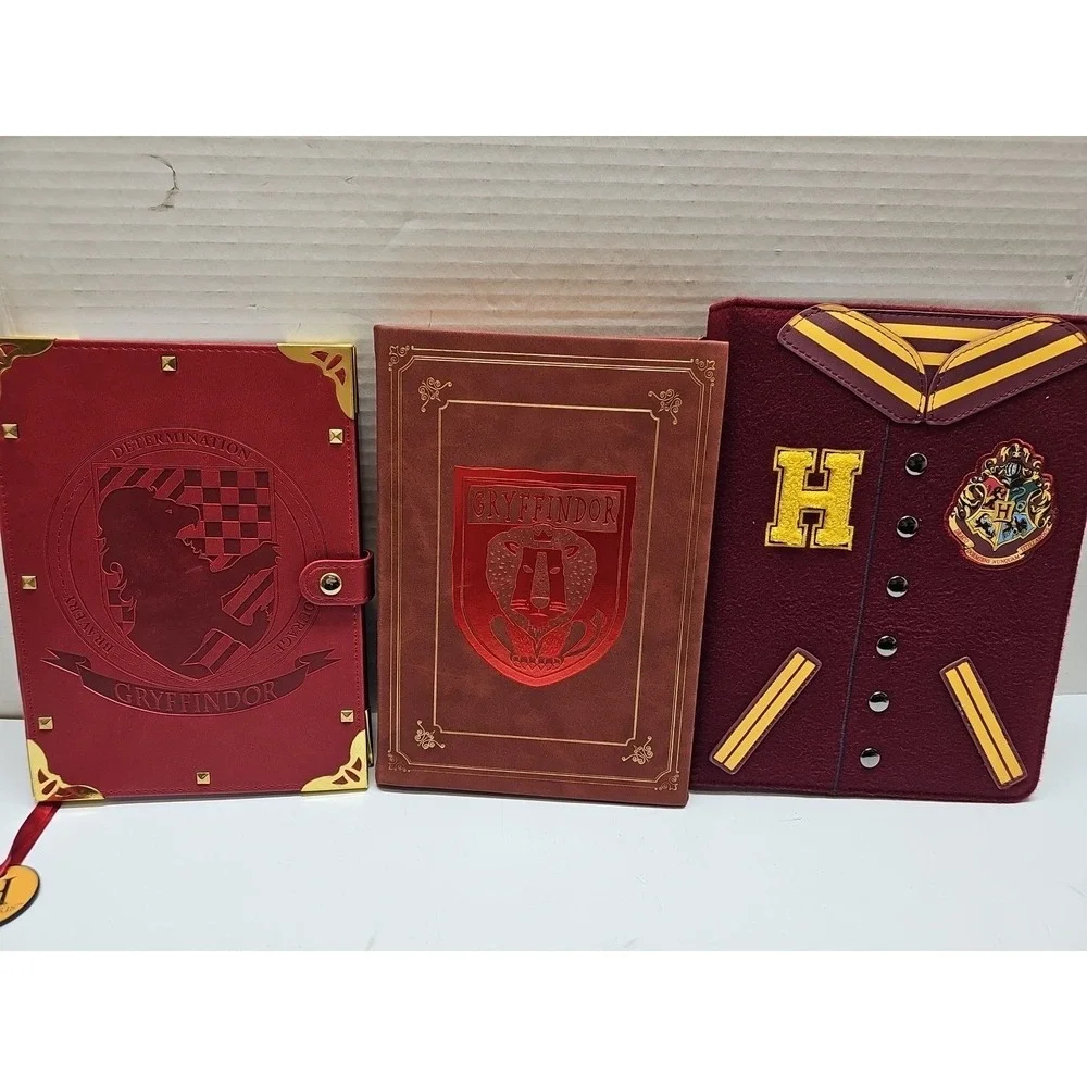 Lot Of 11 Harry Potter Hogwarts Journal Note Book Embossed Faux Suede